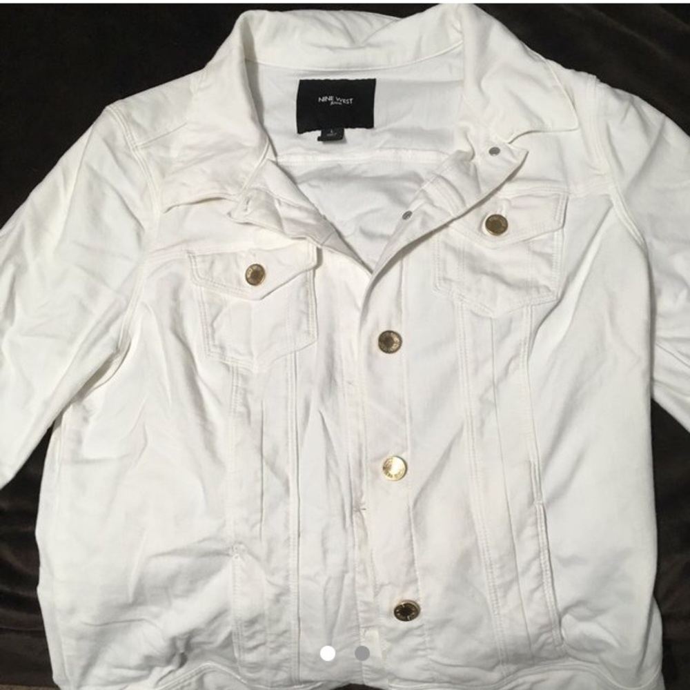 White jean jacket